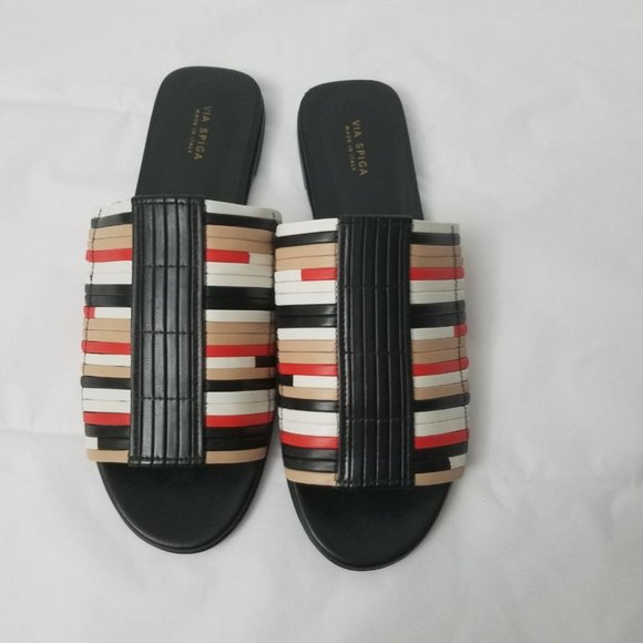 NWOB Via Spiga Harlotte Flat Sandals - Picture 3 of 4